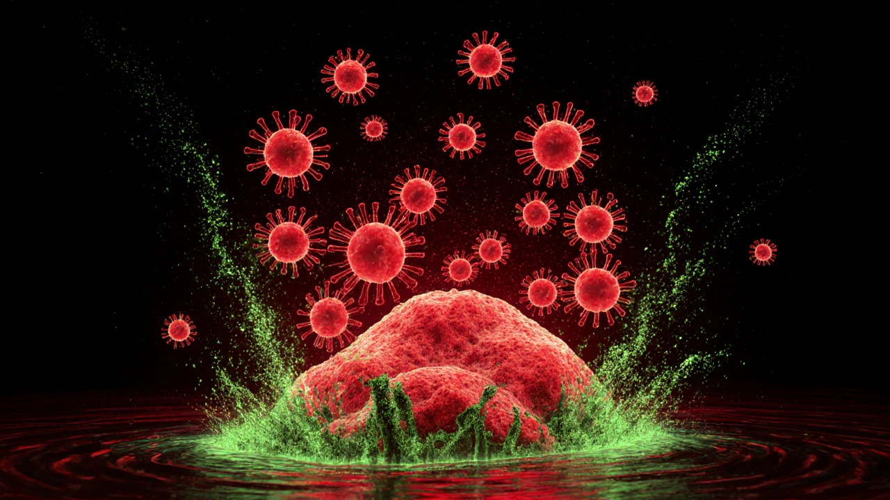 Иммунная система под атакой, спирулина усиливает воспаление.